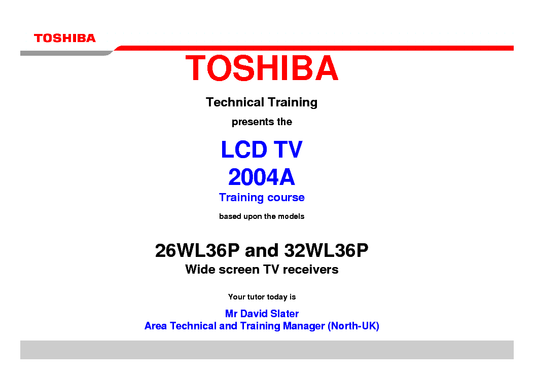 User Manual Tv Lcd Toshiba